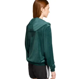 adidas Originals Cardigan - Velour - Aurora Ivy/Hvid