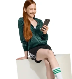 adidas Originals Cardigan - Velour - Aurora Ivy/Hvid