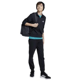 adidas Performance Sweatshirt - J SL FT HZ 220 - Sort/Hvid