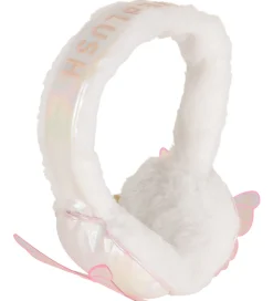 Billieblush Ørevarmere - Imiteret Pels - Hvid m. Sommerfugle