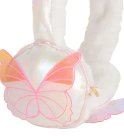 Billieblush Ørevarmere - Imiteret Pels - Hvid m. Sommerfugle