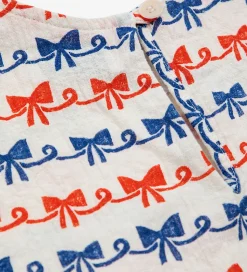 Bobo Choses Top - Ribbon Bow - Offwhite