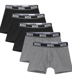 BOSS Boxershorts - 5-pak - Sort/Gråmeleret