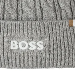 BOSS Hue - Strik - gråmeleret