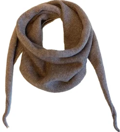 By Stær Tørklæde - Strik - Rita - 117x32 cm - Brunmeleret