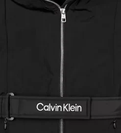 Calvin Klein Dynefrakke m. Bælte - Ck Black