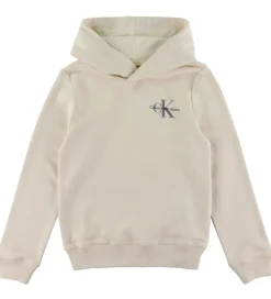 Calvin Klein Hættetrøje - Small Monogram - Whitecap Gray