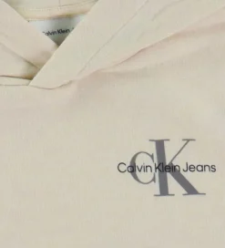 Calvin Klein Hættetrøje - Small Monogram - Whitecap Gray