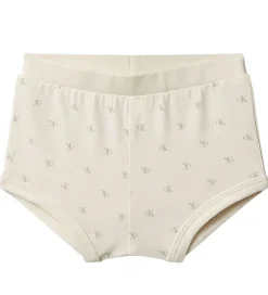 Calvin Klein Sæt - Kjole/Bloomers - Monologo White
