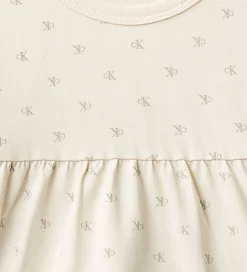 Calvin Klein Sæt - Kjole/Bloomers - Monologo White