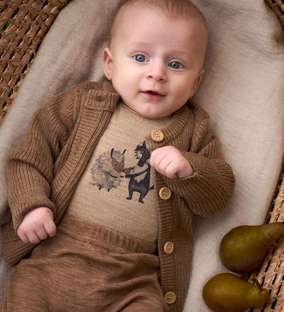 CeLaVi Cardigan - Uld - Cocoa Creme