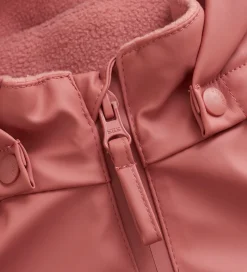 CeLaVi Regndragt m. Fleece - PU - Brick Dust