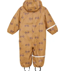 CeLaVi Regndragt m. Fleece - PU - Apple Cinnamon m. Print