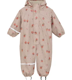 CeLaVi Regndragt m. Fleece - PU - Nasturtium m. Print