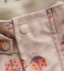 CeLaVi Regndragt m. Fleece - PU - Nasturtium m. Print