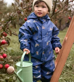 CeLaVi Regndragt m. Fleece - PU - Oceania m. Print