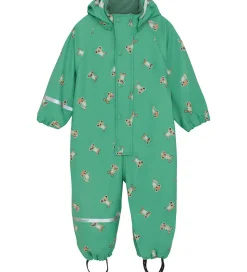 CeLaVi Regndragt m. Fleece - PU - Green Spruce