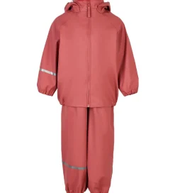 CeLaVi Regntøj m. Seler - Recycled PU - Dusty Ceder