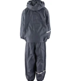 CeLaVi Regntøj m. Seler/Fleece - Recycle PU - Dark Navy