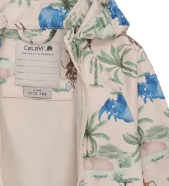 CeLaVi Softshelljakke - Dress Blues/Creme m. Elefanter