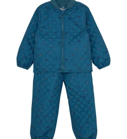 CeLaVi Termotøj - Ice Blue m. Biler