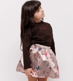 Christina Rohde Nederdel - Rosa Glitter m. Blomster