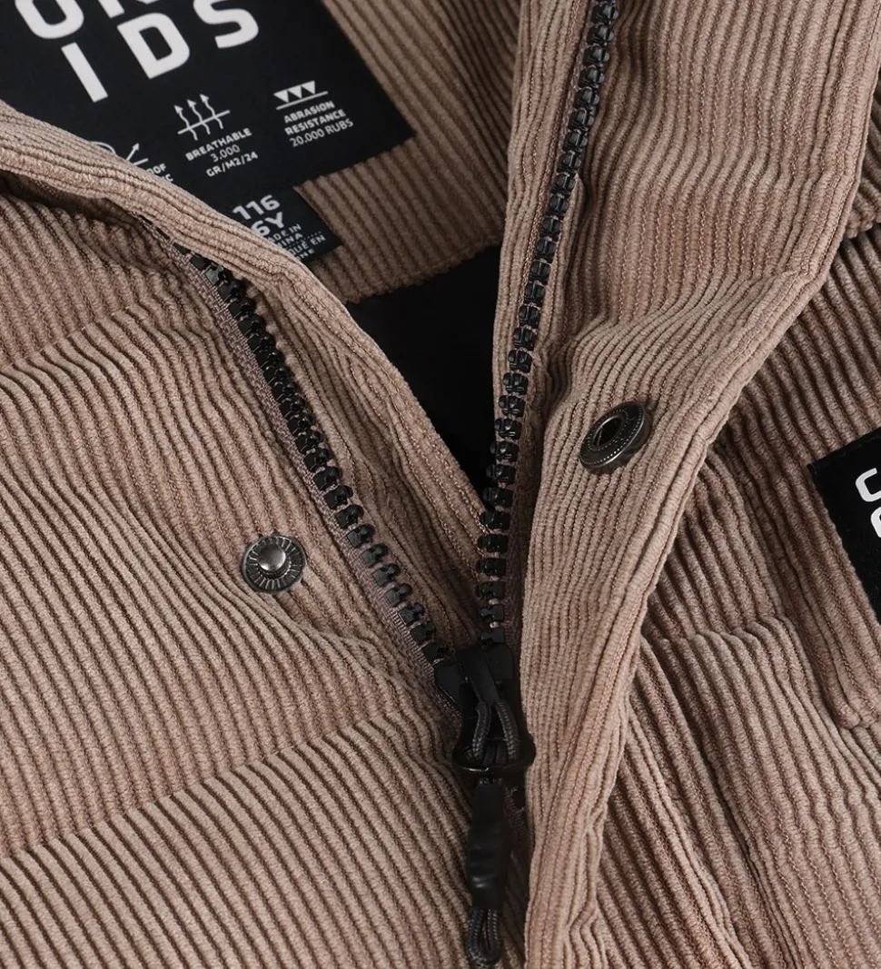 Color Kids Dynejakke - Fløjl - String - Fossil