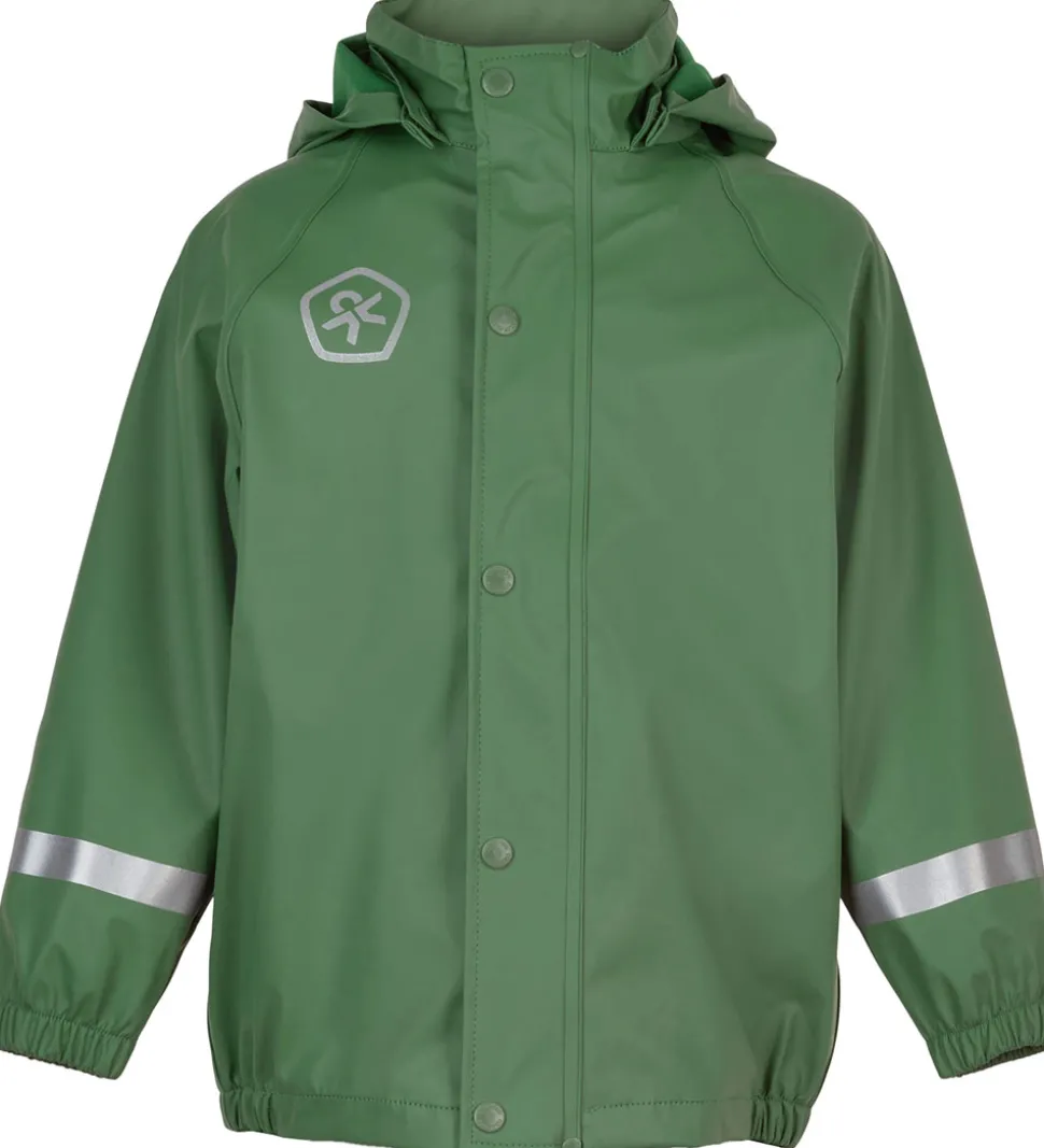 Color Kids Regntøj m. Seler - PU - Dark Ivy