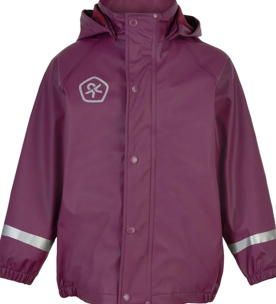 Color Kids Regntøj m. Seler - PU - Plum Caspia