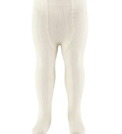 Condor Strømpebukser - Rib - Uld - Beige