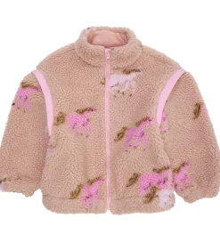 Copenhagen Colors Fleecejakke - Teddy - Removable Sleeves - Rose