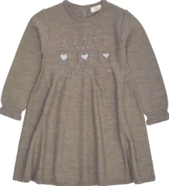 Copenhagen Colors Kjole - Strik - Uld - Neutral Mel.