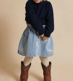 Copenhagen Colors Nederdel - Denim Blue Stripe