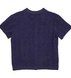 Copenhagen Colors Skjorte k/æ - Strik - Navy