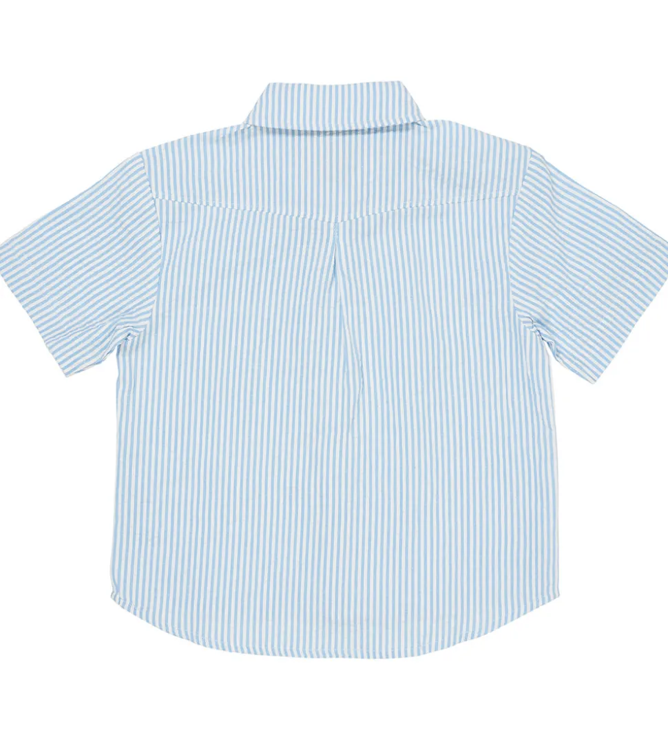 Copenhagen Colors Skjorte - Sky Blue W. Cream Stripe