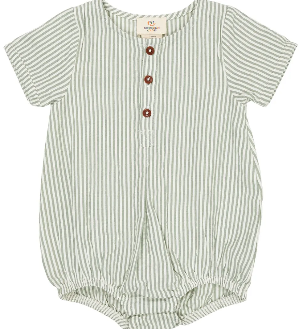 Copenhagen Colors Sommerdragt - Green W. Cream Stripe