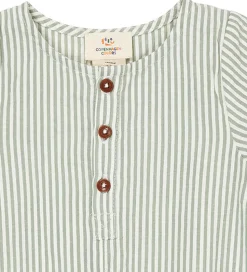 Copenhagen Colors Sommerdragt - Green W. Cream Stripe