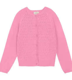 Creamie Cardigan - Strik - Pointelle - Rosebloom
