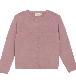 Creamie Cardigan - Viskose/Nylon - Pointelle - Woodrose