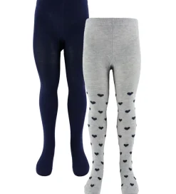 Creamie Strømpebukser - 2-pak - Lysegråmeleret