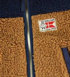 Danefæ Fleecejakke - Danodder - Caramel/Navy/Slate