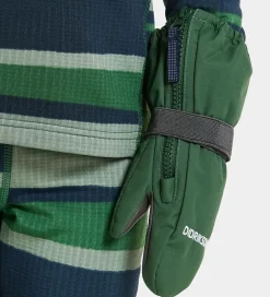 Didriksons Luffer m. Fleece - Biggles Zip - Pine Green m. Lynlås