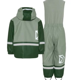 Didriksons Regntøj m. Fleece - PU - Boardman - Light Moss