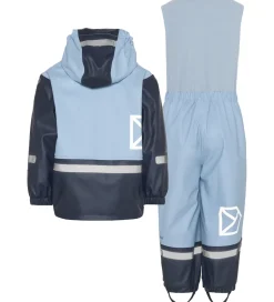 Didriksons Regntøj m. Fleece - Boardman - PU - Cloud Blue