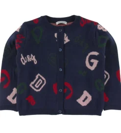 Dolce & Gabbana Cardigan - Uld - Navy m. Logoer