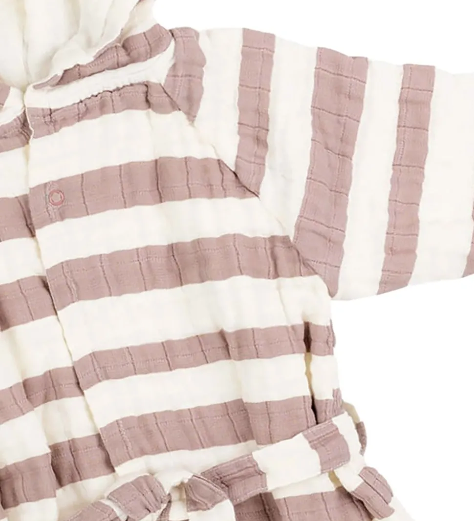 Done By Deer Badekåbe - Stripes - Powder