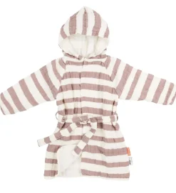 Done By Deer Badekåbe - Stripes - Powder