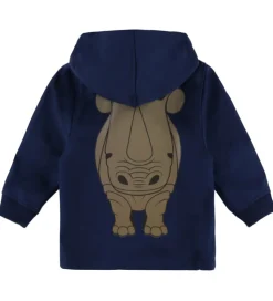 DYR-Cph Softshelljakke - Dyrevild - Navy m. Næsehorn