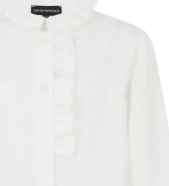 Emporio Armani Skjorte - Hvid m. Print