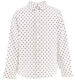 Emporio Armani Skjorte - Hvid/Sort m. Logoer